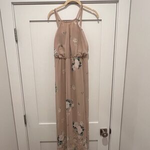 Floral summer gown, size 6, never worn